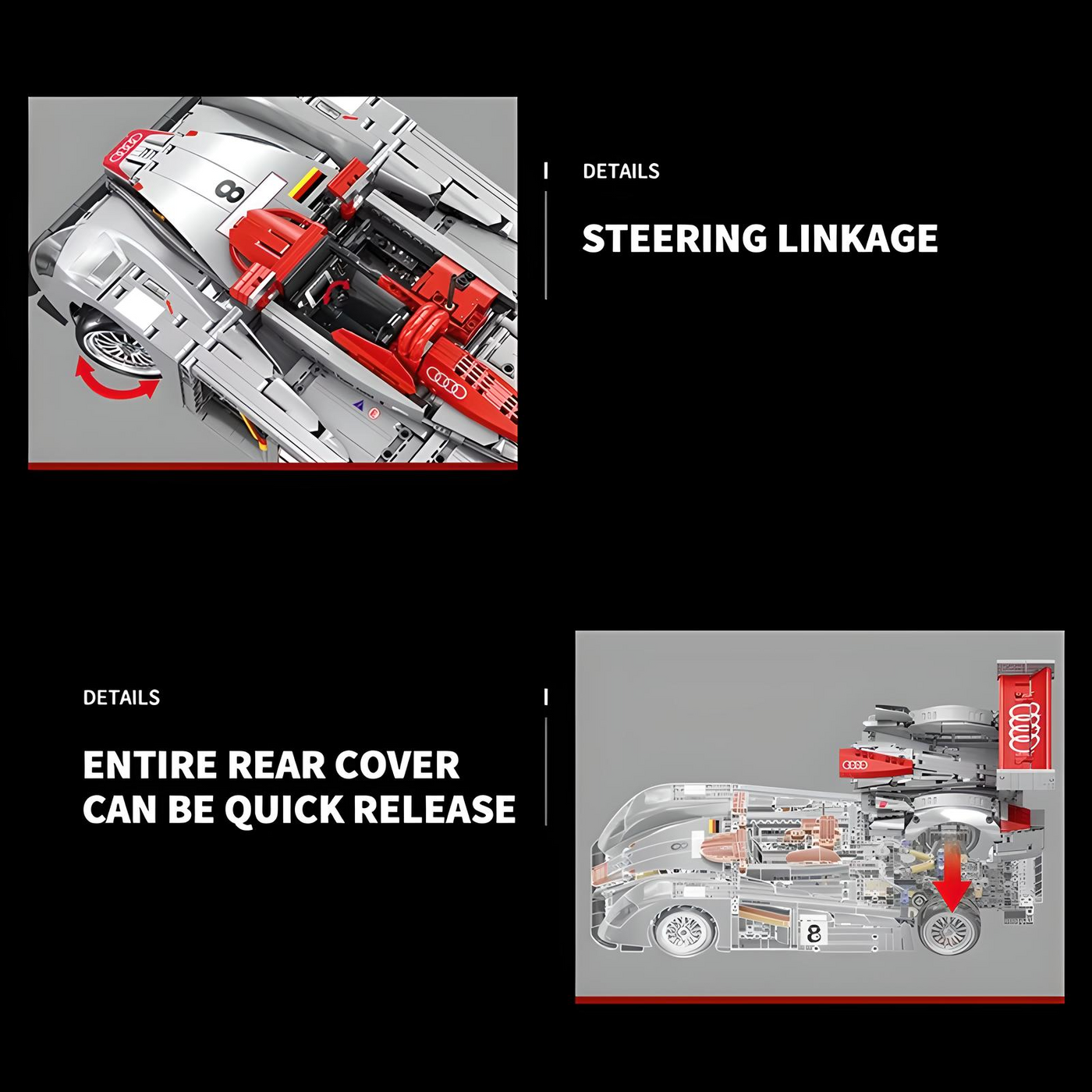 Audi R8 LM-P 2000 | Bole Brick YC-23044 - secundaire afbeelding 2