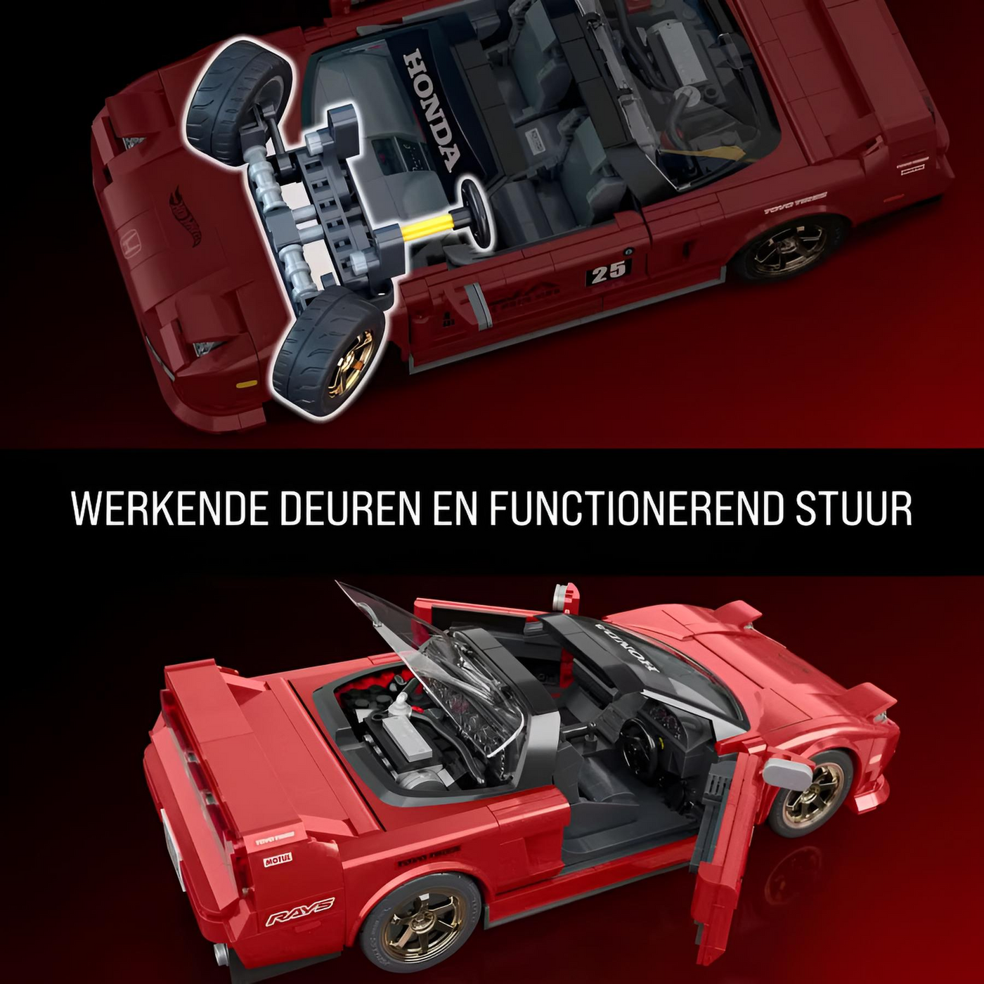 Honda NSX | Mattel Brick Shop Hot Wheels Elite Series™ - secundaire afbeelding 3