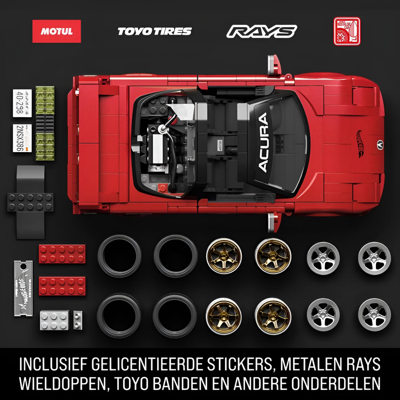 Honda NSX | Mattel Brick Shop Hot Wheels Elite Series™ - secundaire afbeelding 4