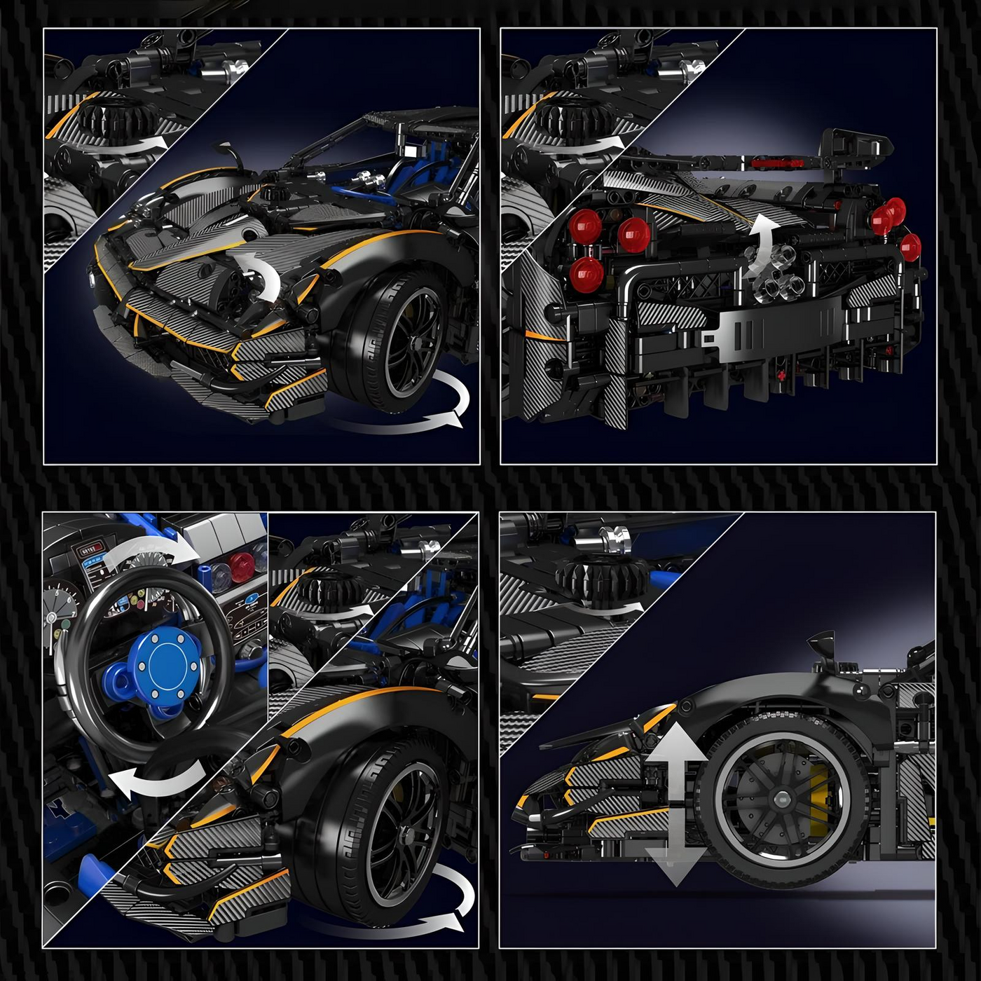 Pagani Huayra BC | Mould King 13182 - secundaire afbeelding 4