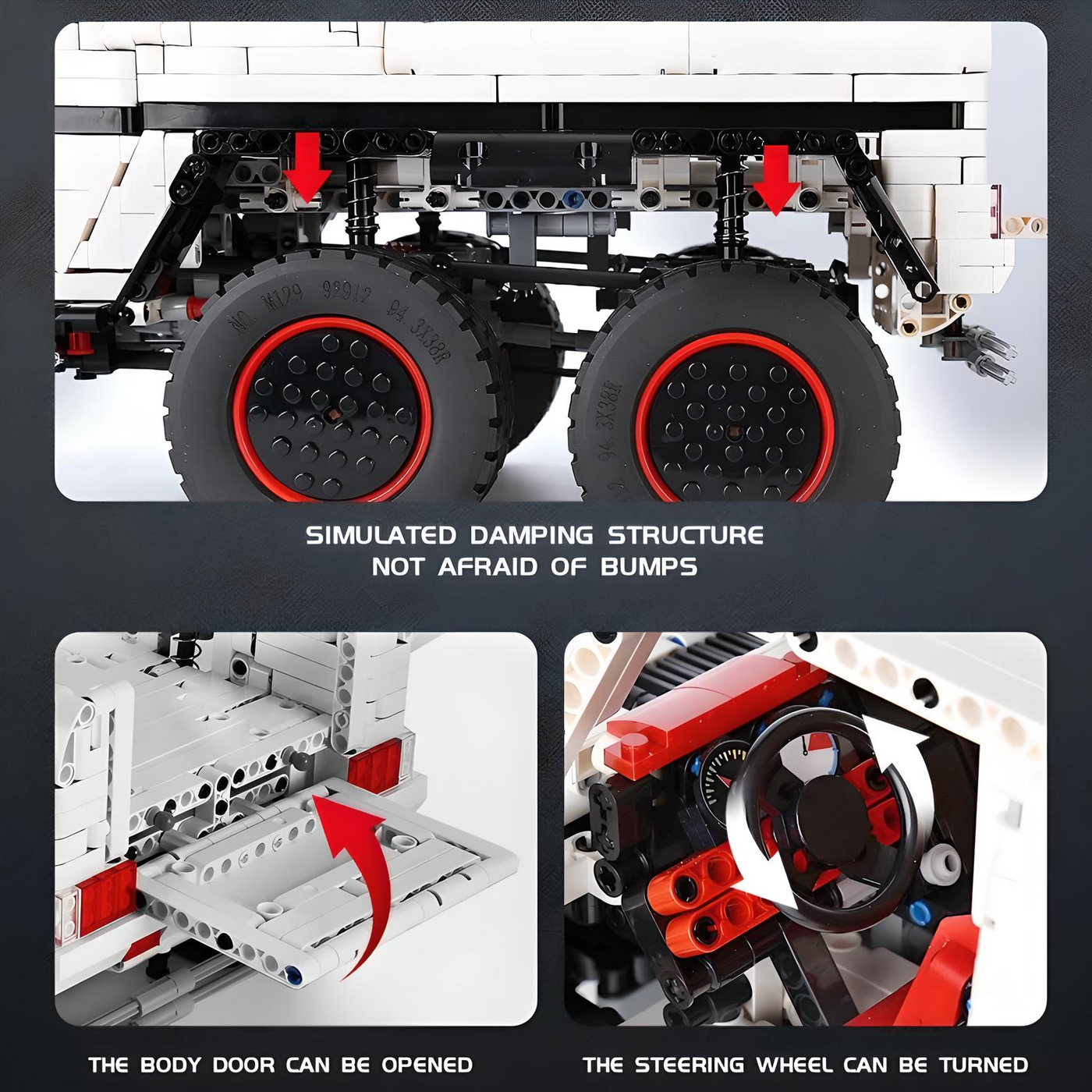 Mercedes-Benz G63 AMG 6×6 | Mould King 13061 - secundaire afbeelding 6