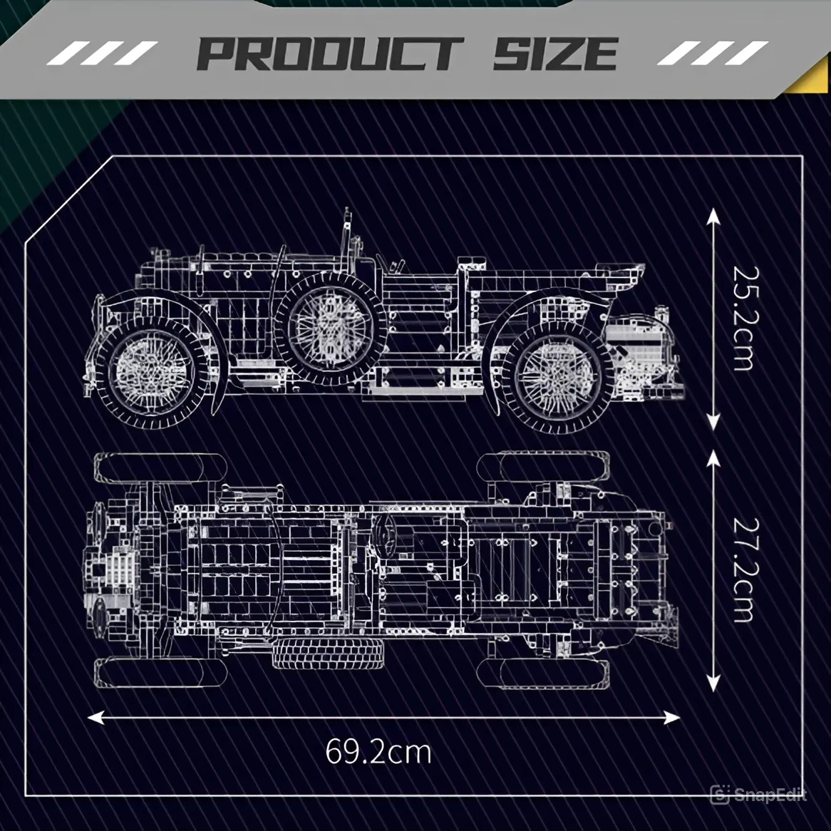 Bentley Blower | Mould King 13191 - secundaire afbeelding 1