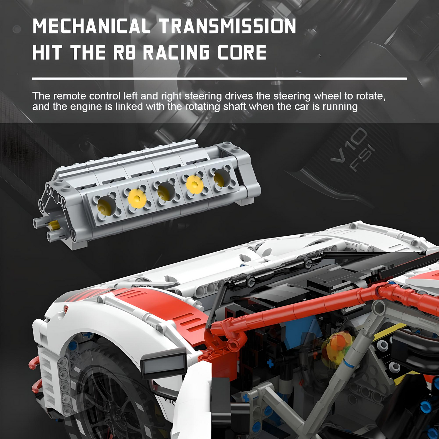 Audi R8 LMS GT3 | Rastar 99300/99310 - secundaire afbeelding 6